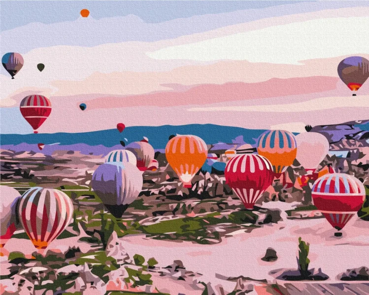 Картина за номерами Каппадокія на світанку  Brushme 48x60