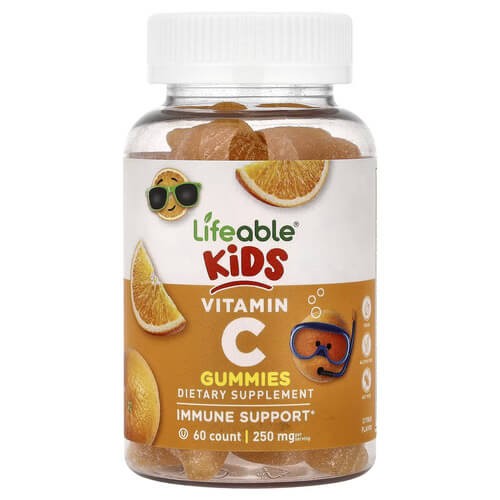 Вітамін C 250 мг Lifeable (Kids Vitamin C) 60 жувальних цукерок