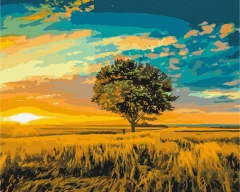 Картина за номерами Золотий захід сонця  Brushme 40x50