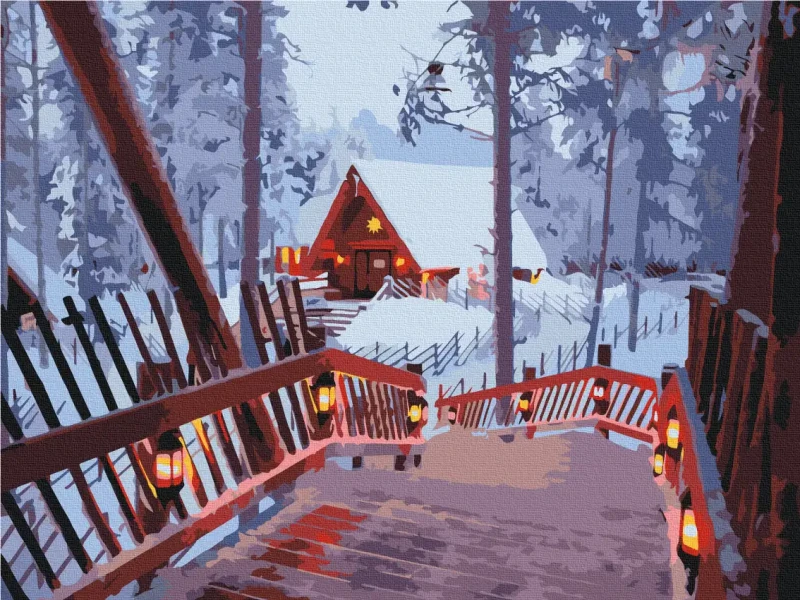 Картина за номерами Зимовий затишок  Brushme 30x40