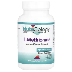 L-Метіонін Nutricology (L-Methionine) 500 мг 100 капсул