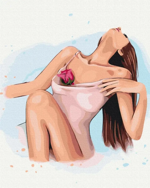 Картина за номерами Ніжний дотик © Alla Berezovska  Brushme 48x60