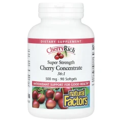 Екстракт дикої вишні Natural Factors (Cherry Concentrate) 500 мг 90 капсул