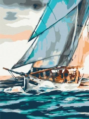 Картина за номерами Морська подорож ©Понамарчук Ірина  Brushme 30x40