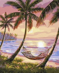Картина за номерами Райський куточок  Brushme 48x60