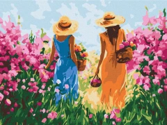 Картина за номерами Подруги на прогулянці  Brushme 30x40