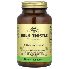 Розторопша Solgar (Milk Thistle) 450 мг 100 рослинних капсул
