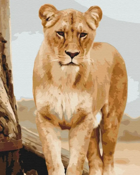 Картина за номерами Молода левиця  Brushme 48x60