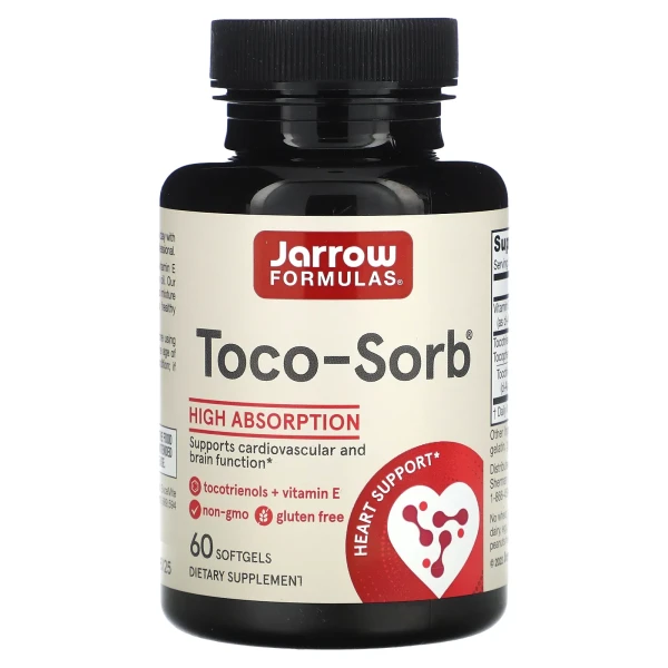 Смесь токотриенолов и витамина Е Jarrow Formulas (Toco-Sorb) 60 капсул
