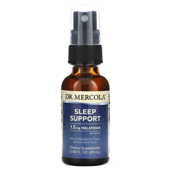 Формула сна мелатонин Dr. Mercola (Melatonin sleep support) со вкусом малины 1.5 мг 25 мл спрей