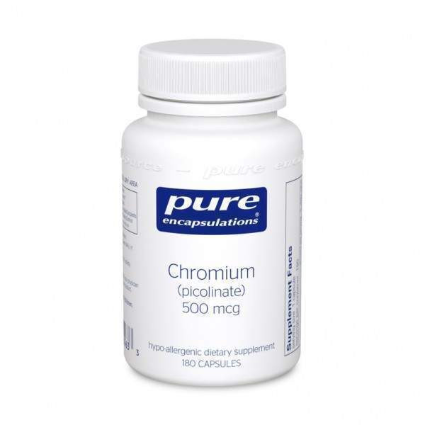 Хром (піколінат) Pure Encapsulations (Chromium (picolinate)) 500 мкг 180 капсул