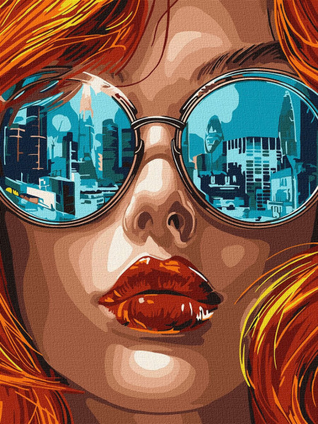 Картина за номерами Лондон в окулярах Пейзаж 30x40 см Ideyka