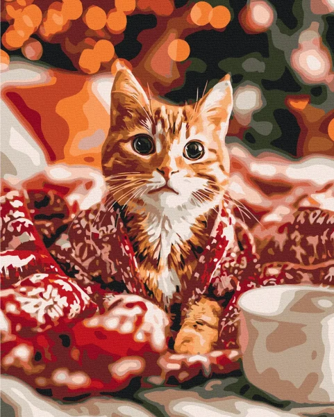 Картина за номерами Муркотіння Різдва  Brushme 40x50