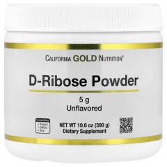 D-рибоза California Gold Nutrition (D-Ribose Powder) 300 г