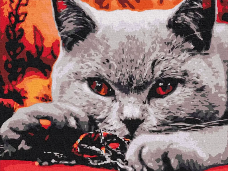 Картина за номерами Домашній хижак  Brushme 30x40