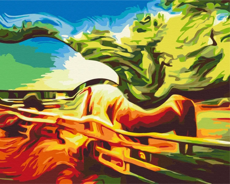 Картина за номерами Абстракція природи  Brushme 48x60