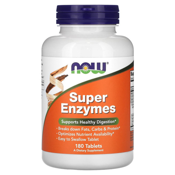 NOW Foods, Super Enzymes, 180 таблеток
