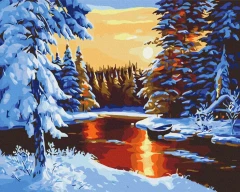Преміум картина за номерами Казкова зима Brushme 40x50