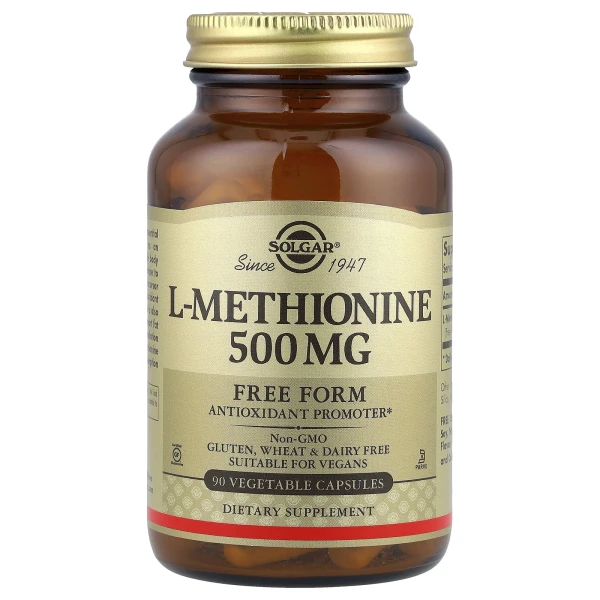 L-Метіонін (L-Methionine) 500 мг 90 капсул