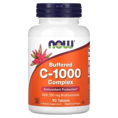 Вітамін C-1000 буферизований комплекс Now Foods (Vitamin C-1000 Complex Buffered) 1000 мг 90 таблеток