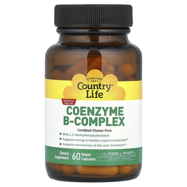 Коензим B-комплекс Country Life (Coenzyme B-Complex) 60 капсул