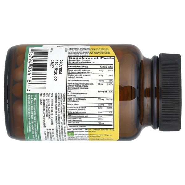 Коензим B-комплекс Country Life (Coenzyme B-Complex) 60 капсул