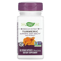 Куркума максимальної сили Nature's Way (Turmeric Standardized Max Potency) 750 мг 60 капсул
