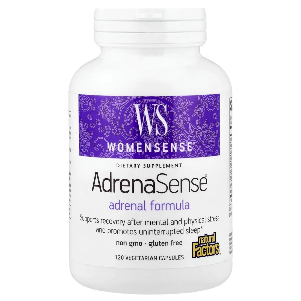 Підтримка надниркових залоз для жінок Natural Factors (WomenSense AdrenaSense) 120 капсул