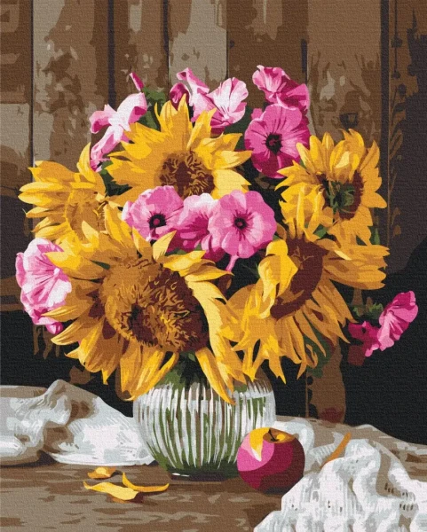 Картина за номерами Дачний букет  Brushme 40x50