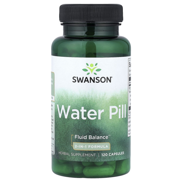 Сечогінний засіб 2 в 1 Swanson (Water Pill 2-in-1 formula) 120 капсул