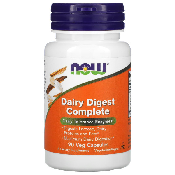 Смесь ферментов Now Foods (Dairy Digest) 90 капсул