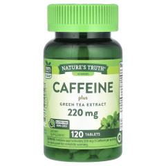 Кофеїн плюс екстракт зеленого чаю Nature's Truth (Caffeine Plus Green Tea Extract) 220 мг 120 таблеток