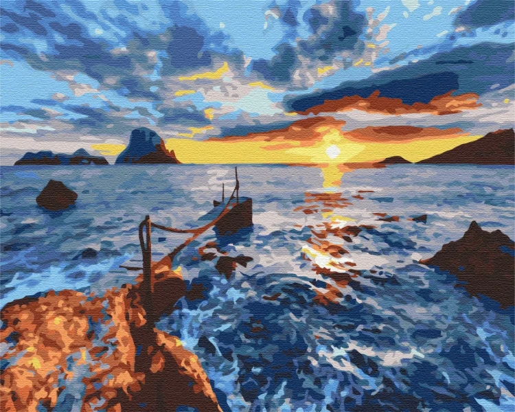 Картина за номерами На заході сонця 40x50 Brushme