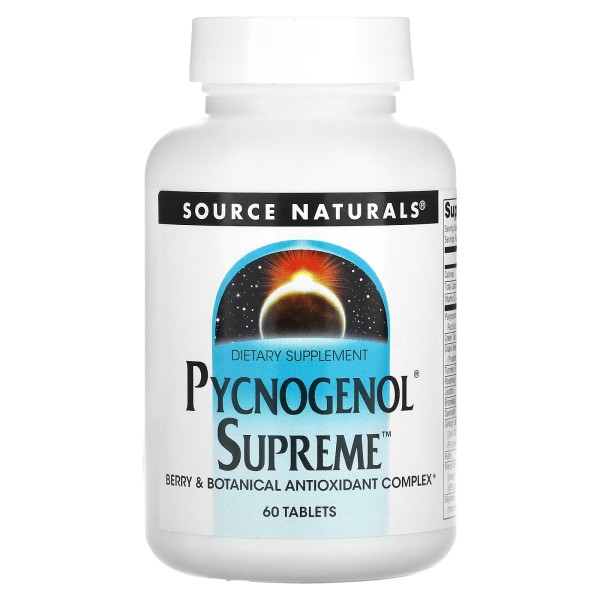 Пикногенол Source Naturals (Pycnogenol Supreme) 60 таблеток