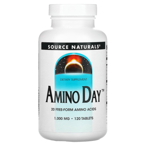 Амино день Source Naturals (Amino Day) 1000 мг 120 таблеток