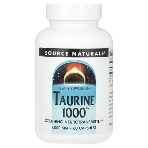 Таурин 1000 мг Source Naturals (Taurine) 60 капсул