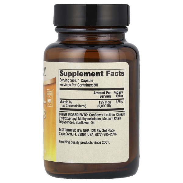 Ліпосомальний вітамін D3 Dr. Mercola (Liposomal Vitamin D3) 5000 МО 90 капсул