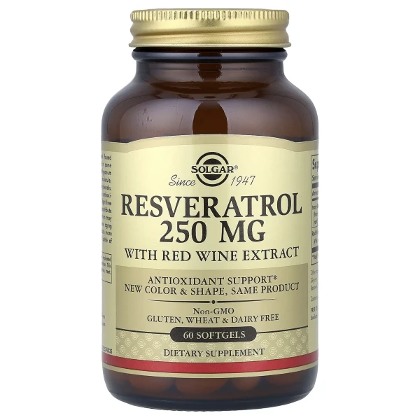 Ресвератрол Solgar (Resveratrol) 60 капсул