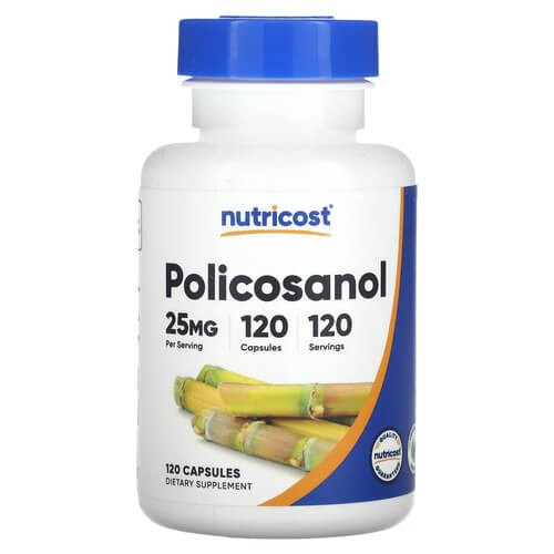 Поликозанол 25 мг Nutricost (Policosanol) 120 капсул