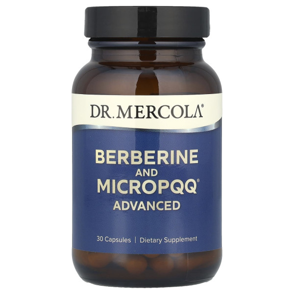 Берберин та MicroPQQ Dr. Mercola (Berberine and MicroPQQ Advanced) 500 мг/10 мг 30 капсул
