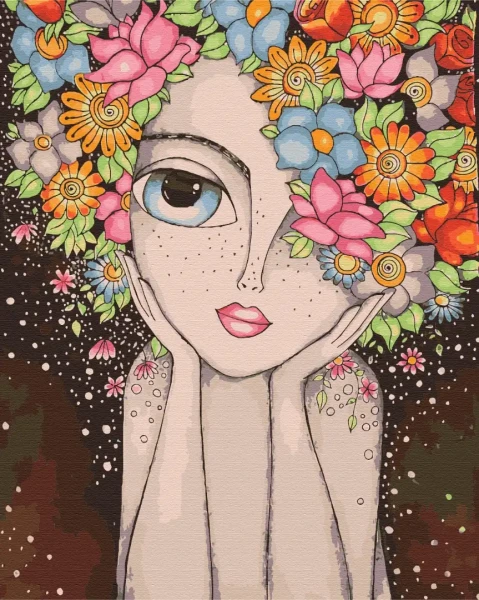 Картина за номерами Лісова Мавка  Brushme 40x50