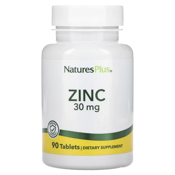 Цинк Nature's Plus (Zinc) 30 мг 90 таблеток