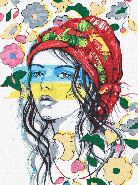Картина за номерами  "Українські барви" 30x40 см Ideyka