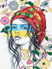 Картина по номерам "Украинские краски" 30x40 см Ideyka
