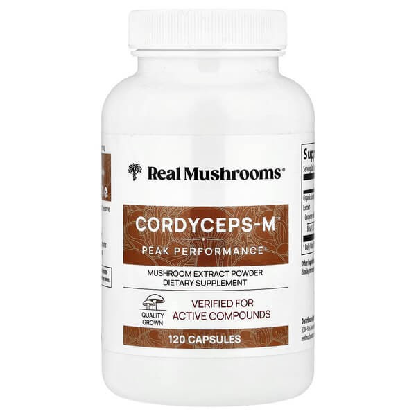 Кордицепс Real Mushrooms (Cordycep-M™) 120 капсул