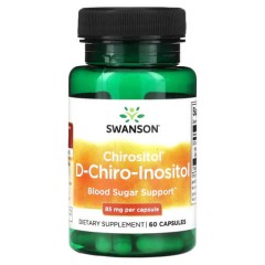 Інозитол D-Chiro 85 мг Swanson (Chirositol D-Chiro-Inositol) 60 капсул