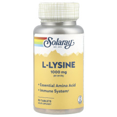 Л-Лізин Solaray (L-Lysine) 985 мг 90 таблеток