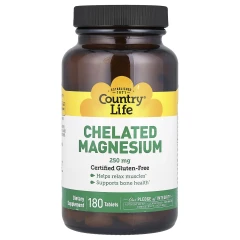 Магній у хелатній формі Country Life (Chelated Magnesium) 250 мг 180 таблеток