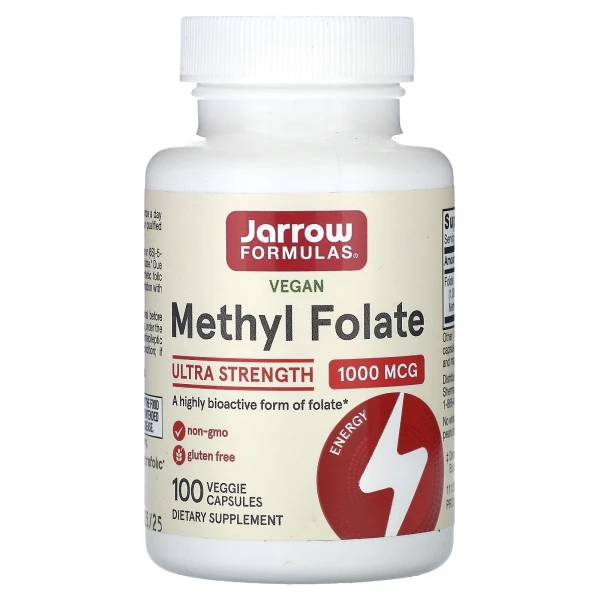 Метилфолиевая кислота Jarrow Formulas (Methyl Folate) 1000 мкг 100 капсул