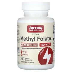 Метил фолієва кислота Jarrow Formulas (Methyl Folate) 1000 мкг 100 капсул